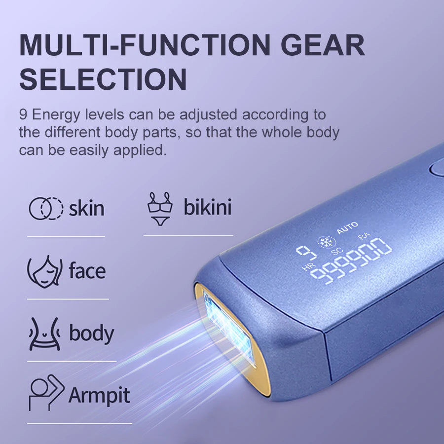 Cooling Laser Hair Removal 3-in-1 IPL Epilator