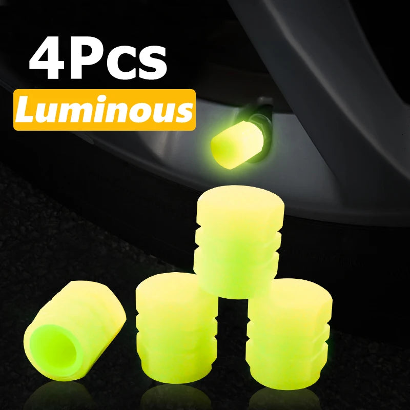 Luminous Valve Caps Fluorescent