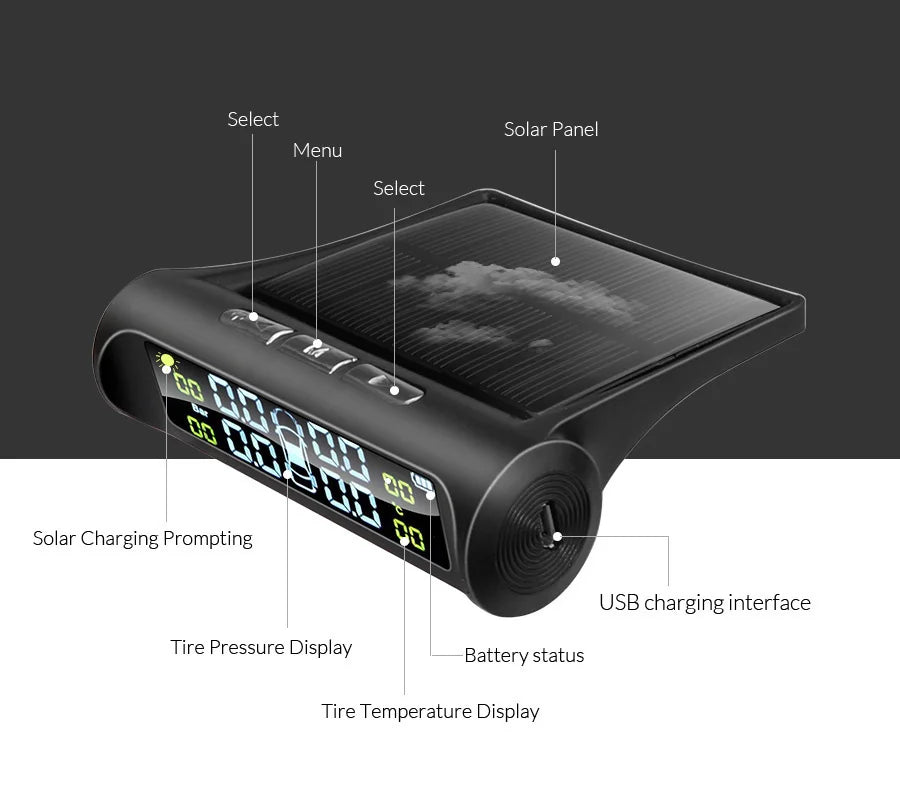 TPMS Car Tire Pressure Alarm Monitor System