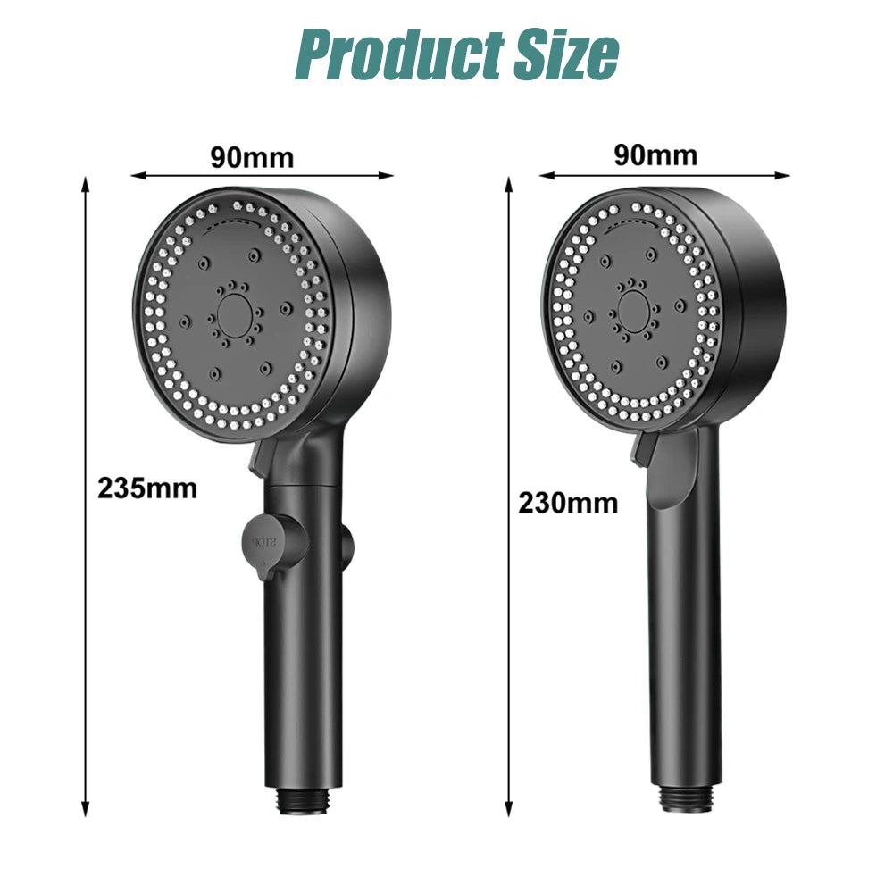 VILOYI 8 Modes Adjustable Shower Head High-pressure Water Saving