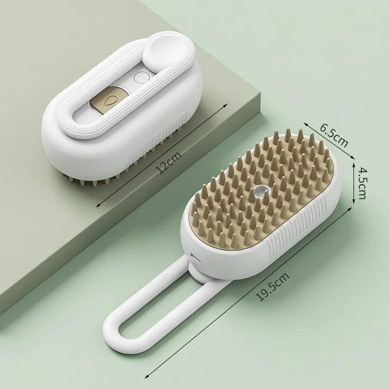 Steamed dog brush with essential oil Electric Spray